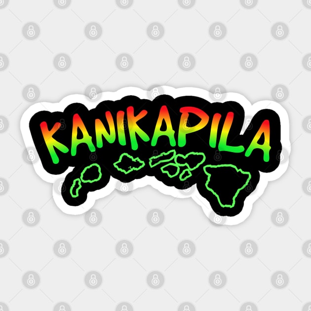 Hawaiian t-shirt designs kanikapila Sticker by Coreoceanart